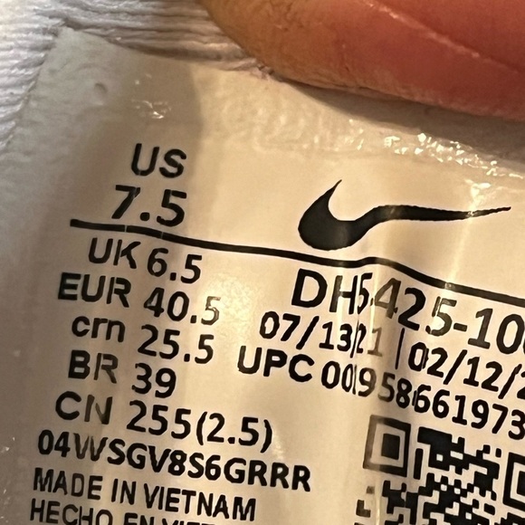 Nike ZoomX Invincible Run Flyknit 2 White University Blue DH5425-100 Sz 7.5 Men - Picture 7 of 8